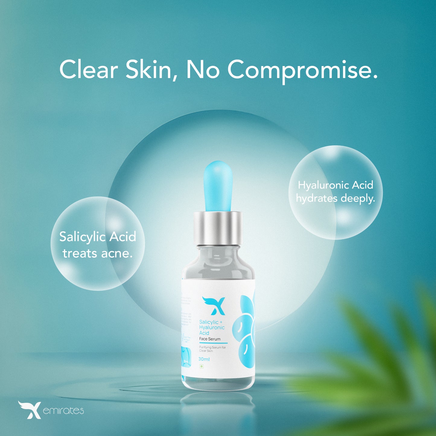 Salicylic Acid + Hyaluronic Acid Serum – Clear, Hydrated & Glowing Skin