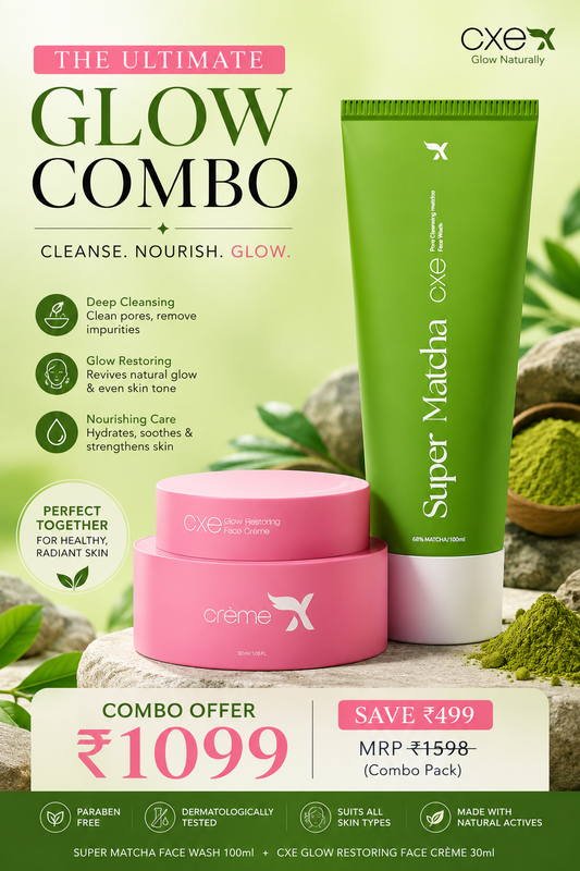CreamXEmirates Ultimate Glow Combo – Super Matcha Face Wash & Glow Restoring Face Crème for Radiant Skin
