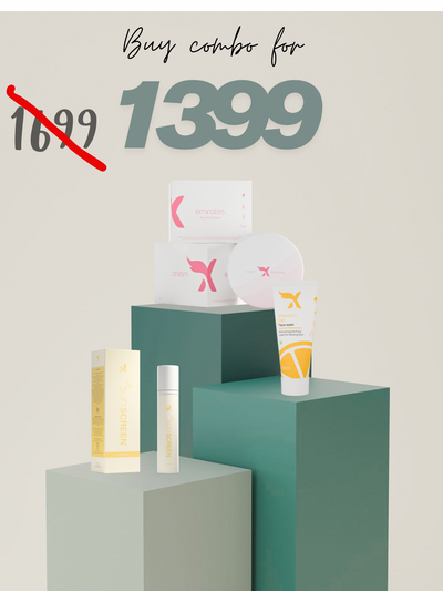 Ultimate Skincare Combo – CreamXemirates + Vitamin C Gel Face Wash + Sunscreen SPF 50 PA+++ – Brightening, Anti-Acne & Sun Protection Set